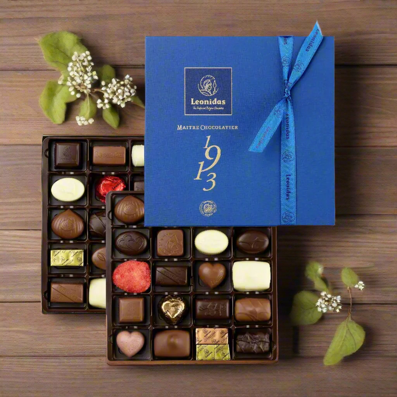 Leonidas Heritage Royal Blue Box - 32 Chocolates