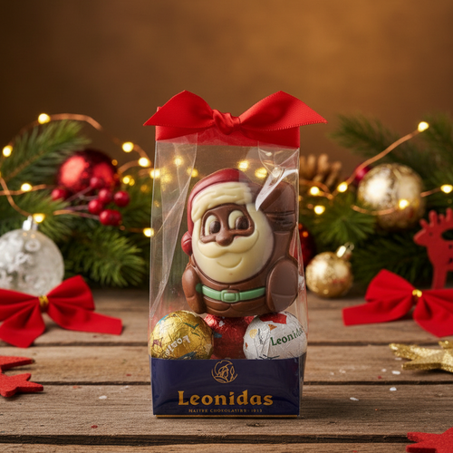 Mini Figurine with 3 Festive Chocolate Balls