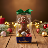 Mini Figurine with 3 Festive Chocolate Balls