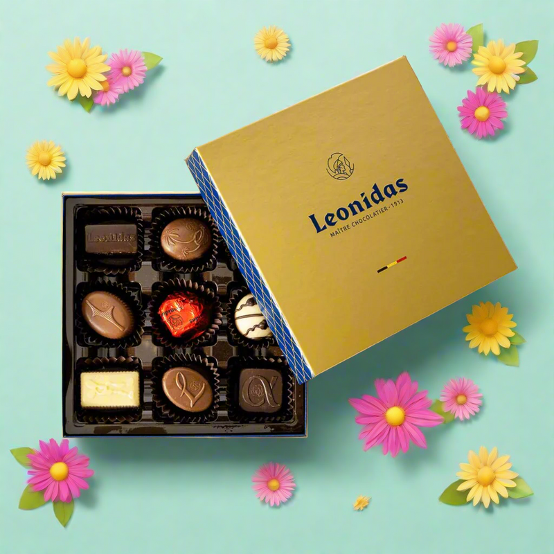 Leonidas Heritage Royal Blue Box - 9 Chocolates
