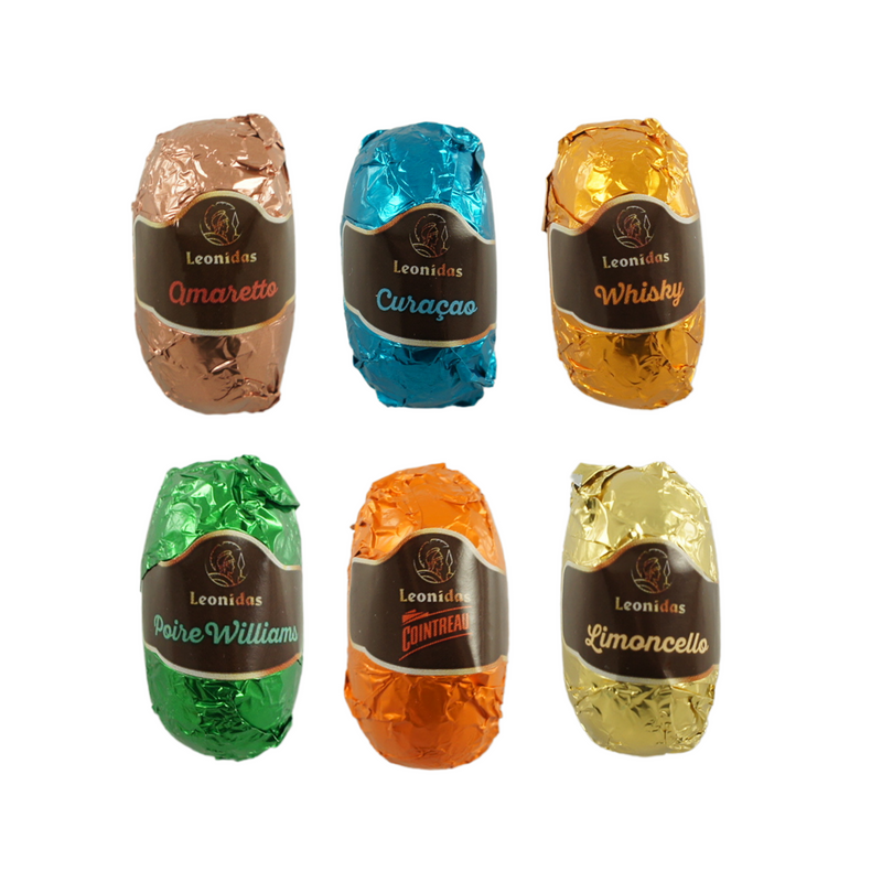 Liqueur filled Chocolates - 18 pc. Wood Gift Set